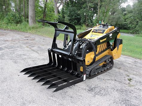 mini skid steer grapple attachment|mini skid attachments for sale.